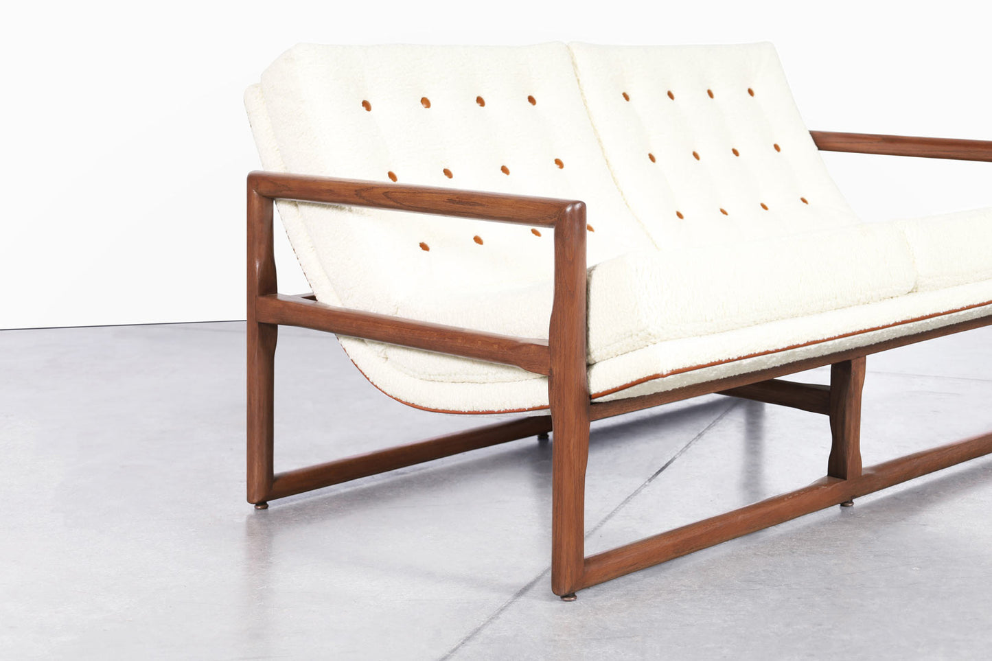 Mid-Century Modern "Cube" Loveseat Attributed to Milo Baughman