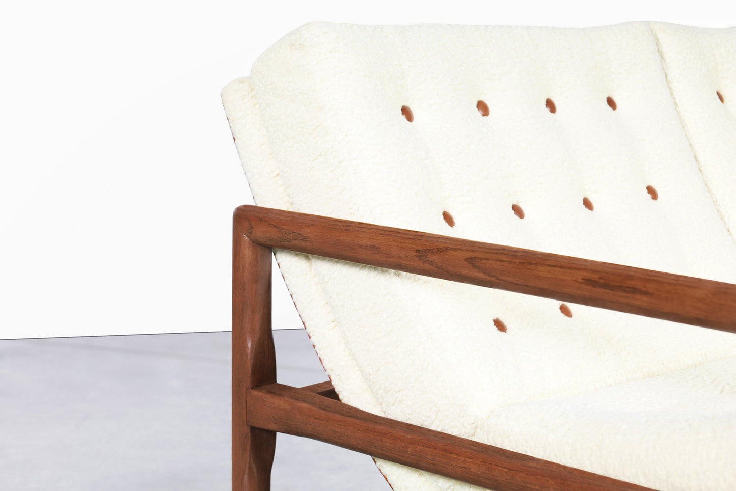 Mid-Century Modern "Cube" Loveseat Attributed to Milo Baughman