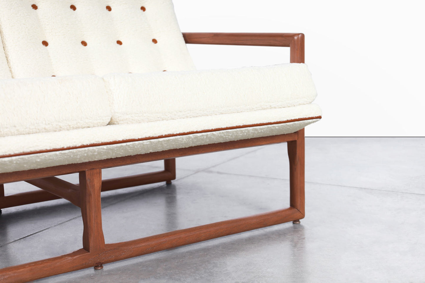 Mid-Century Modern "Cube" Loveseat Attributed to Milo Baughman