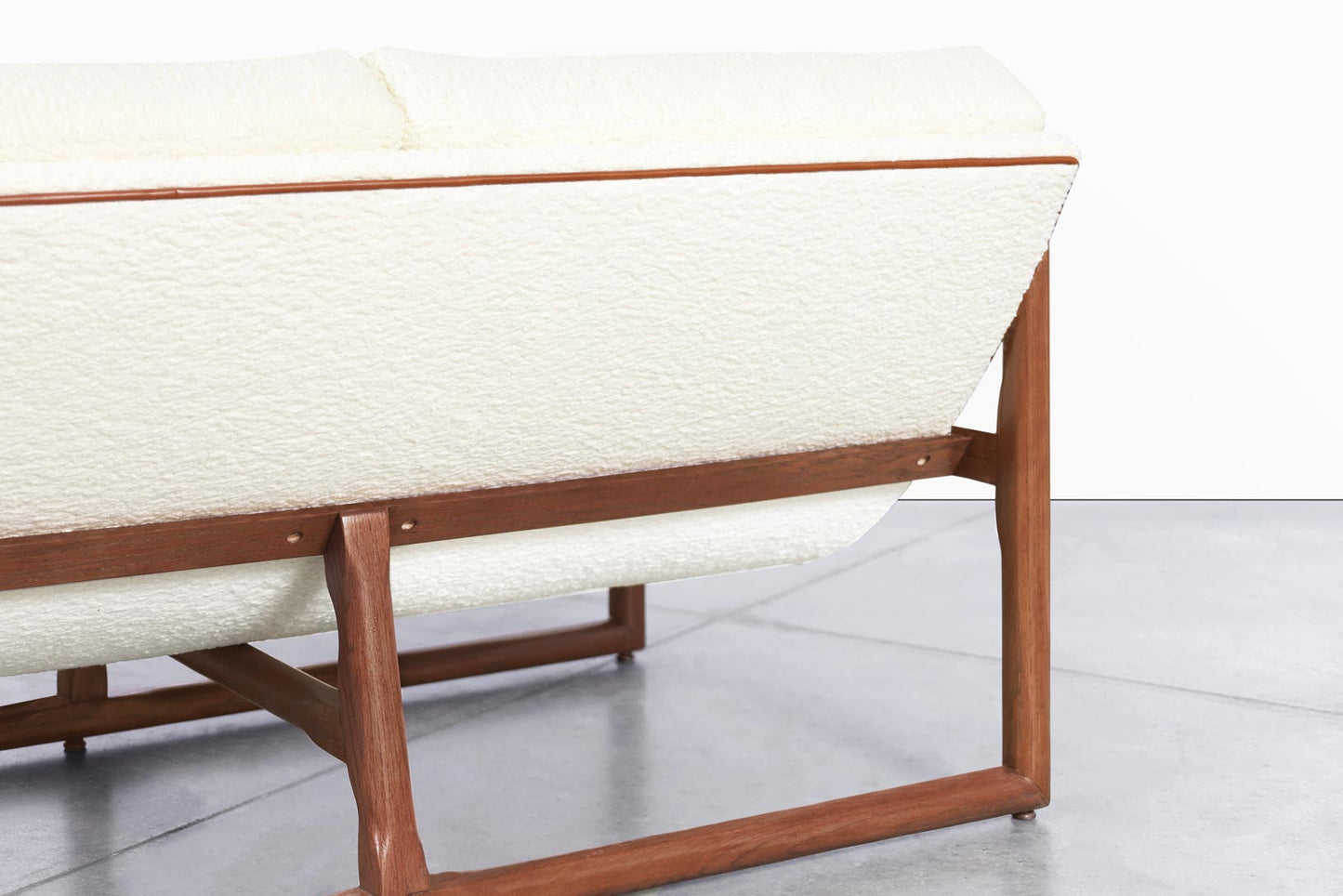 Mid-Century Modern "Cube" Loveseat Attributed to Milo Baughman