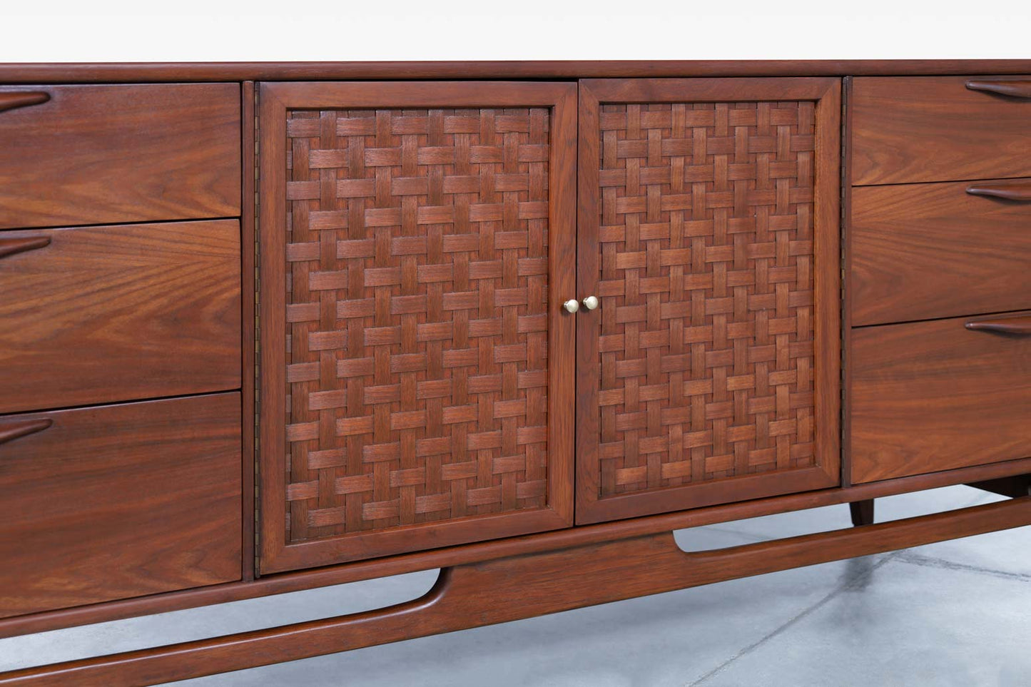Mid-Century Modern "Perception" Walnut Dresser by Warren Church for Lane