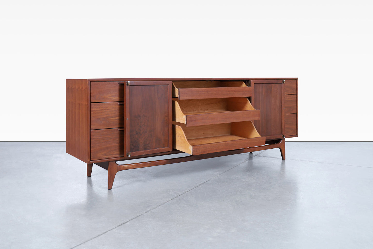 Mid-Century Modern "Perception" Walnut Dresser by Warren Church for Lane