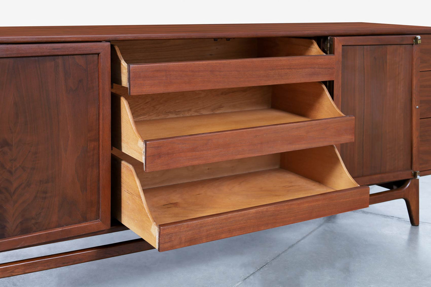 Mid-Century Modern "Perception" Walnut Dresser by Warren Church for Lane
