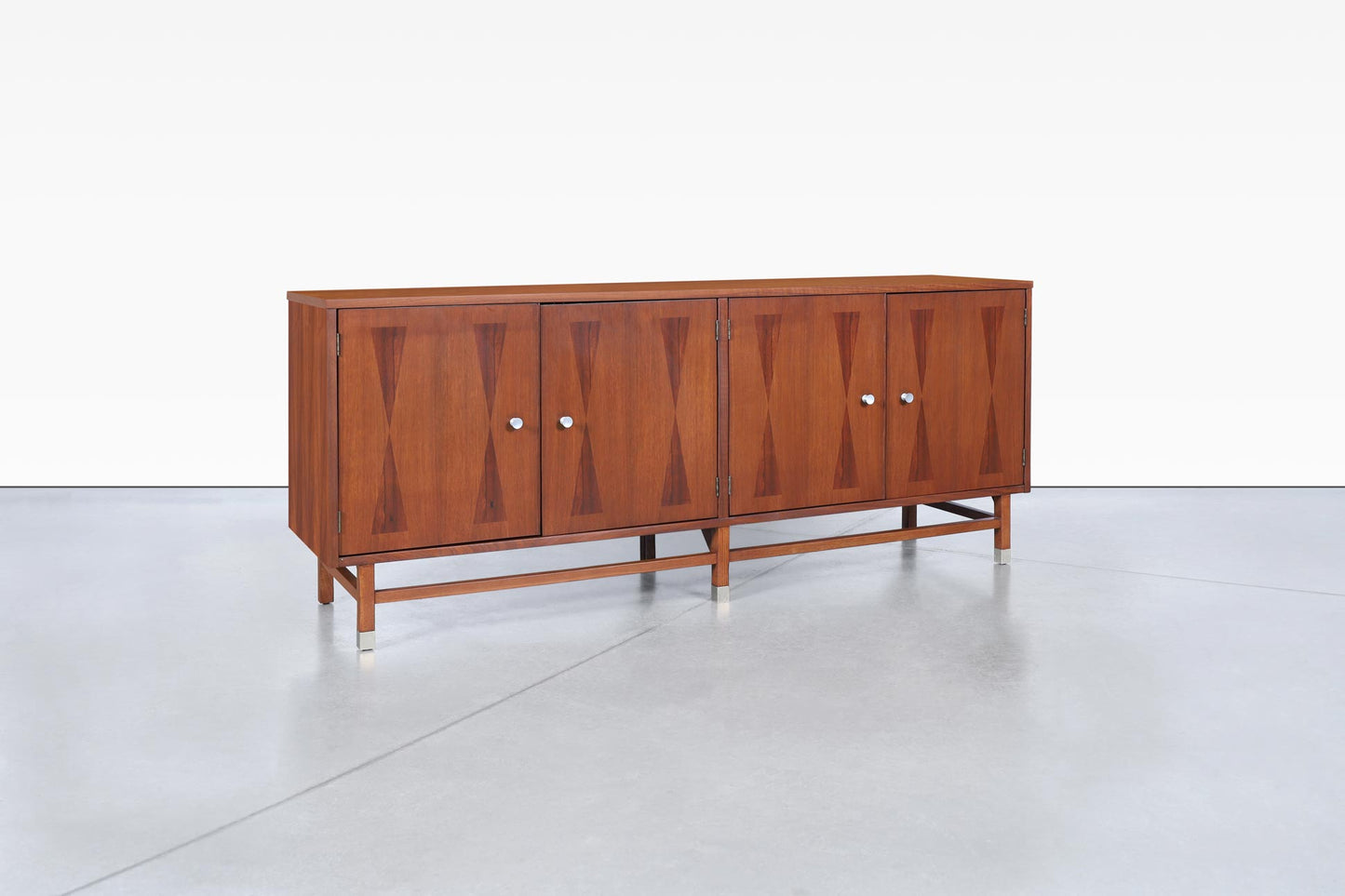 Mid-Century Rosewood and Walnut Credenza by Stanley