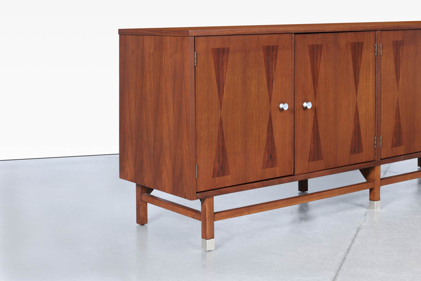 Mid-Century Rosewood and Walnut Credenza by Stanley