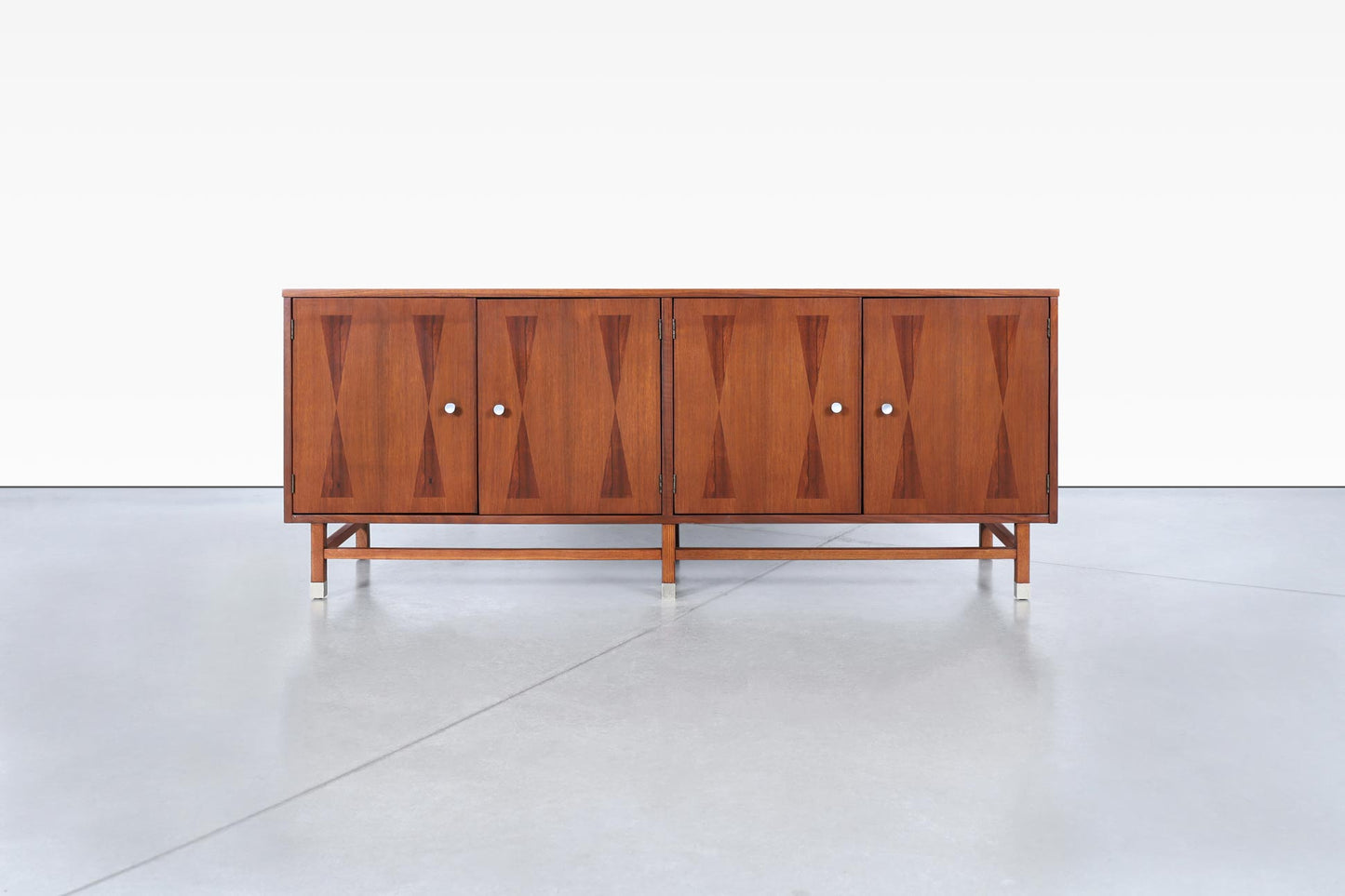 Mid-Century Rosewood and Walnut Credenza by Stanley