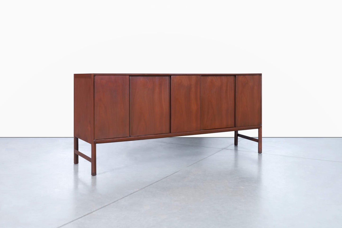 Mid-Century Walnut Credenza by Raymond Sobota for Mount Airy