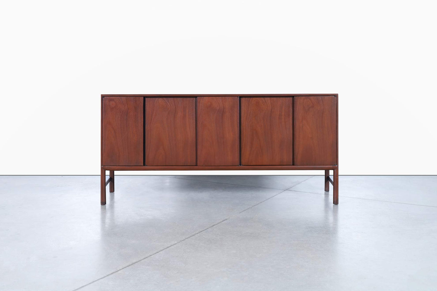 Mid-Century Walnut Credenza by Raymond Sobota for Mount Airy