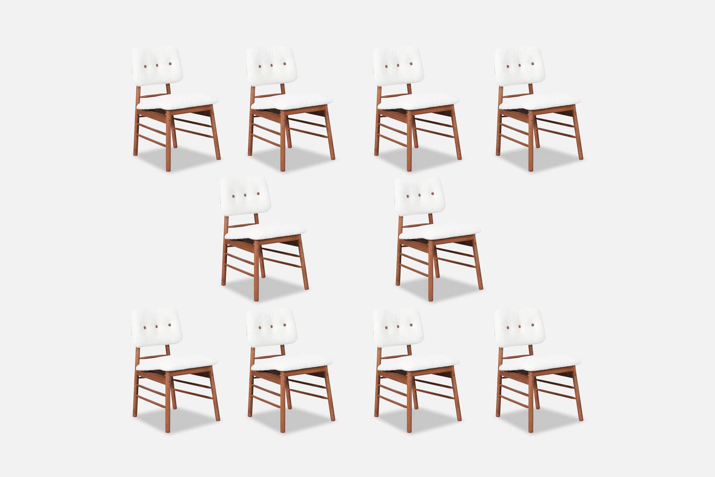 Mid-Century Walnut Dining Chairs by Greta M. Grossman for Glenn of California