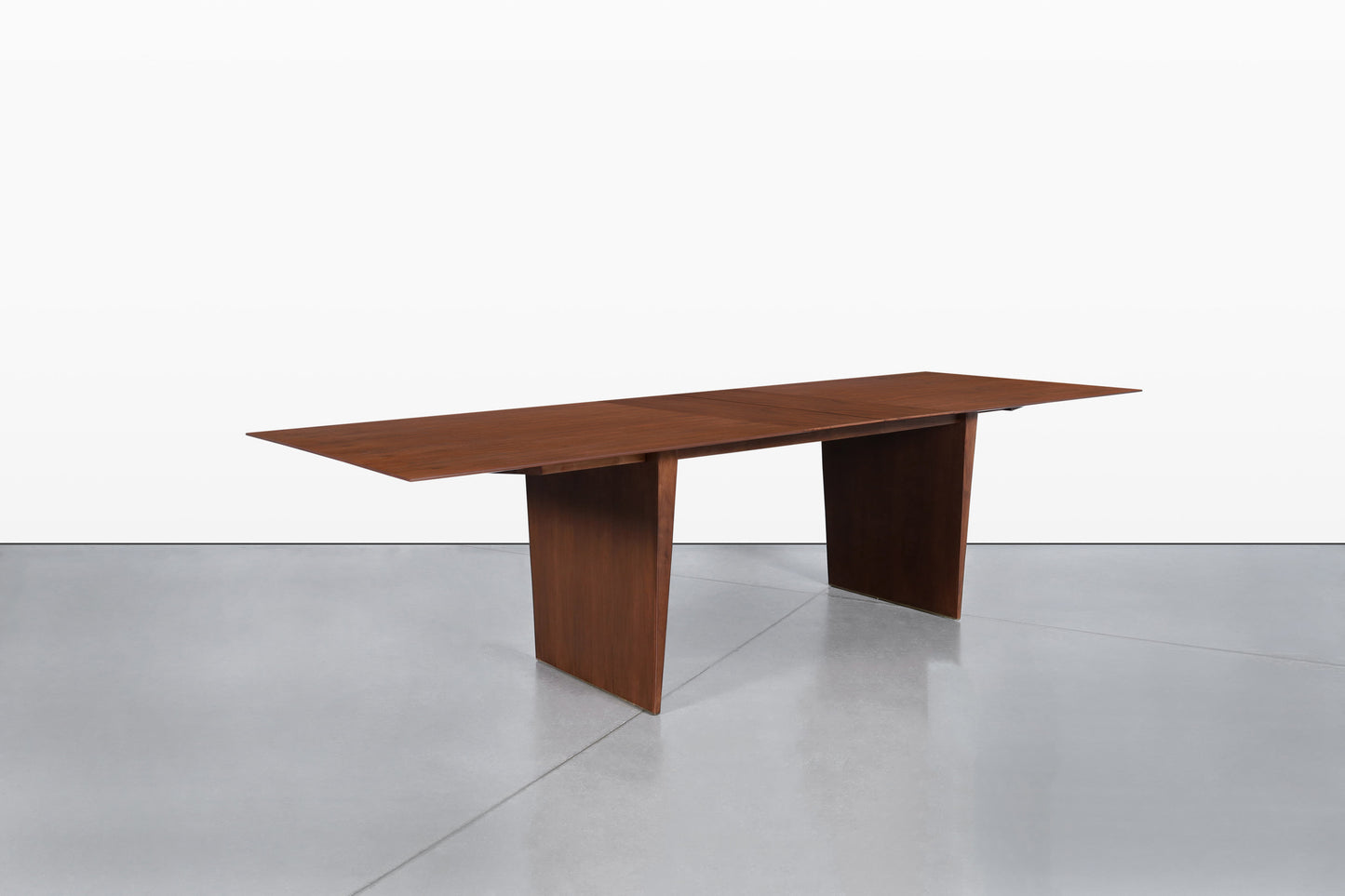 Mid-Century Walnut Extendable Dining Table by Edward J. Wormley for Dunbar