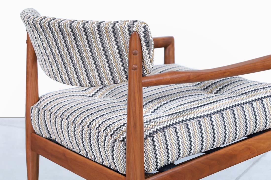 Mid-Century Walnut Lounge Chairs by Adrian Pearsall for Craft Associates