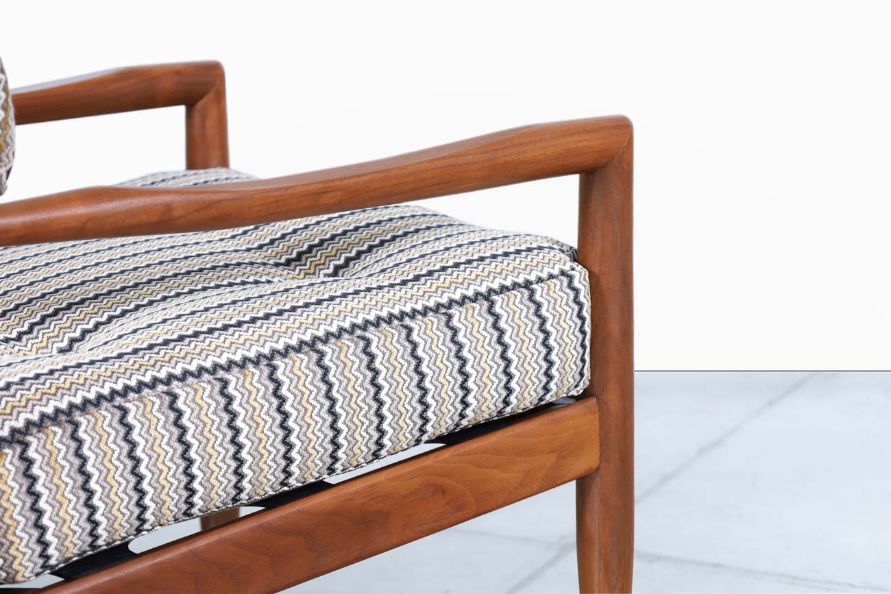 Mid-Century Walnut Lounge Chairs by Adrian Pearsall for Craft Associates