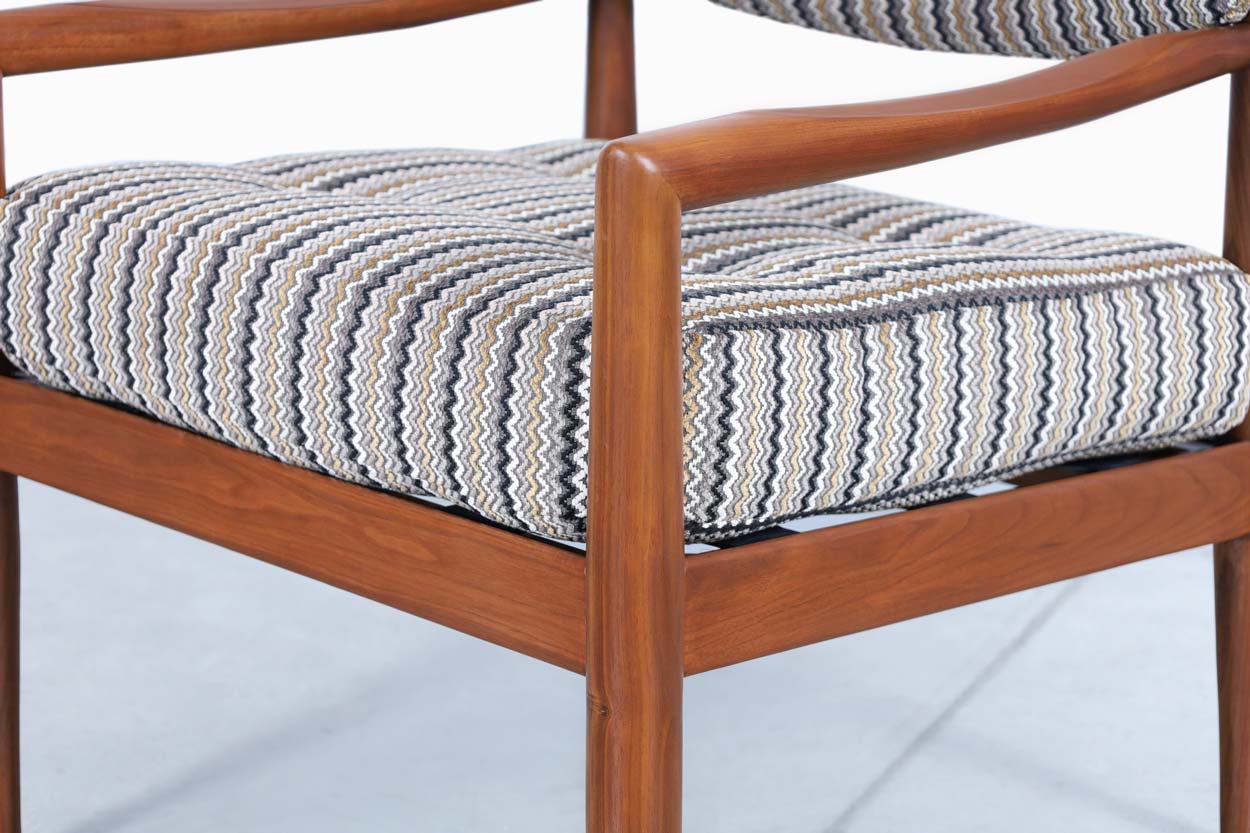 Mid-Century Walnut Lounge Chairs by Adrian Pearsall for Craft Associates