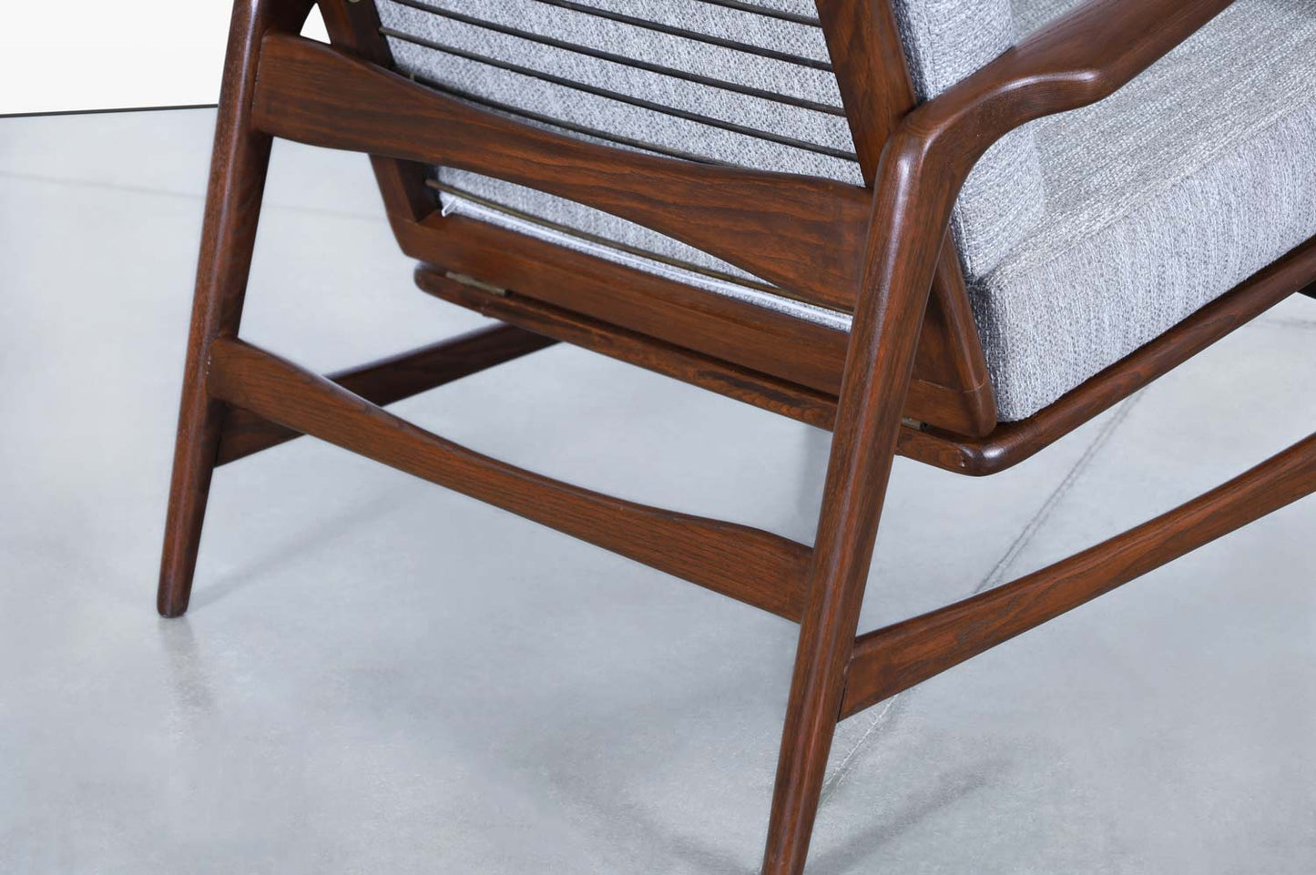 Mid-Century Walnut Reclining Lounge Chairs by Ib Kofod Larsen for Selig