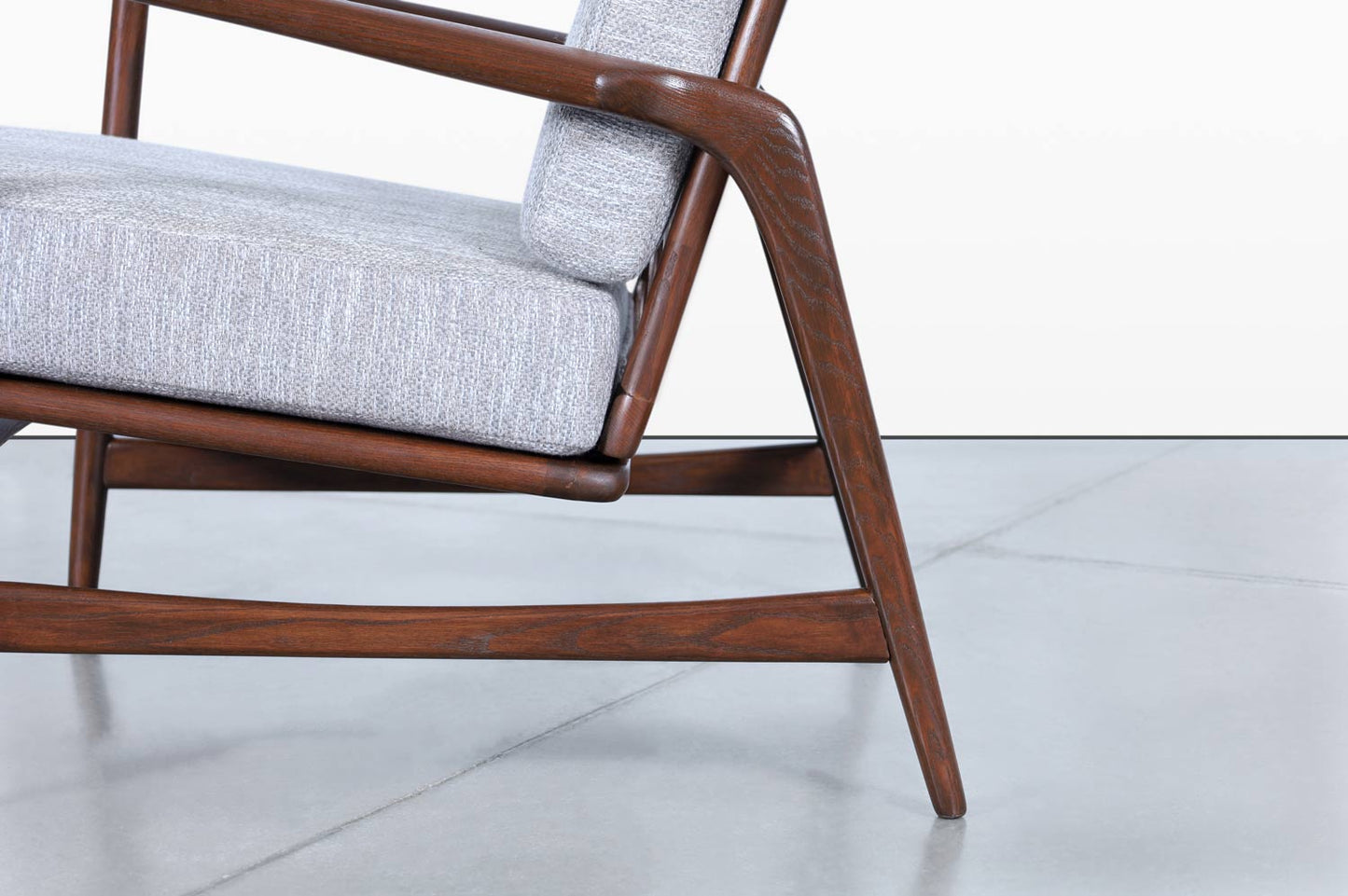 Mid-Century Walnut Reclining Lounge Chairs by Ib Kofod Larsen for Selig