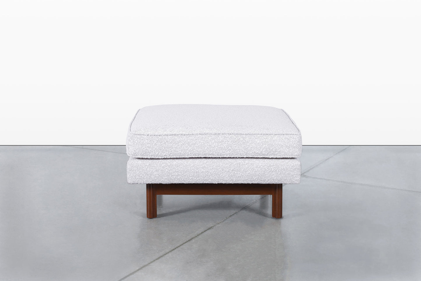 Mid-Century Walnut Sectional Sofa w/ Ottoman by Edward Wormley for Dunbar