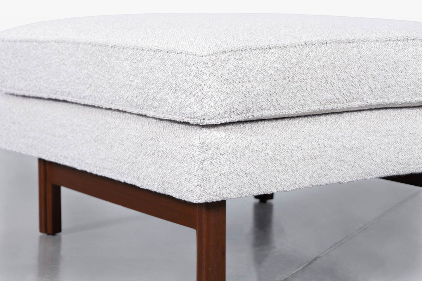 Mid-Century Walnut Sectional Sofa w/ Ottoman by Edward Wormley for Dunbar