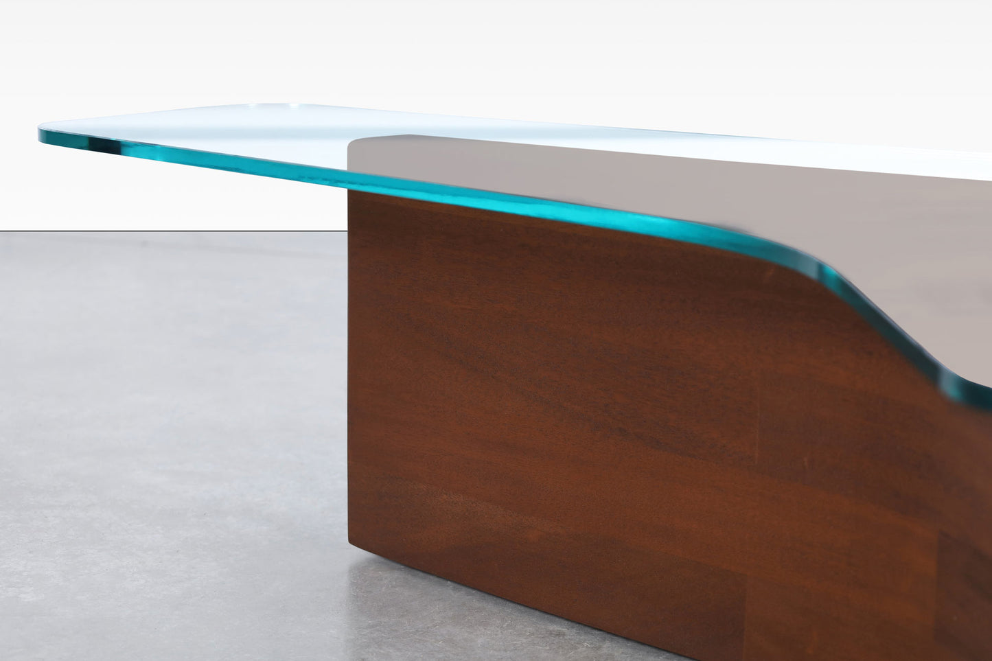 Mid-Century Walnut Biomorphic Coffee Table Attributed to Vladimir Kagan
