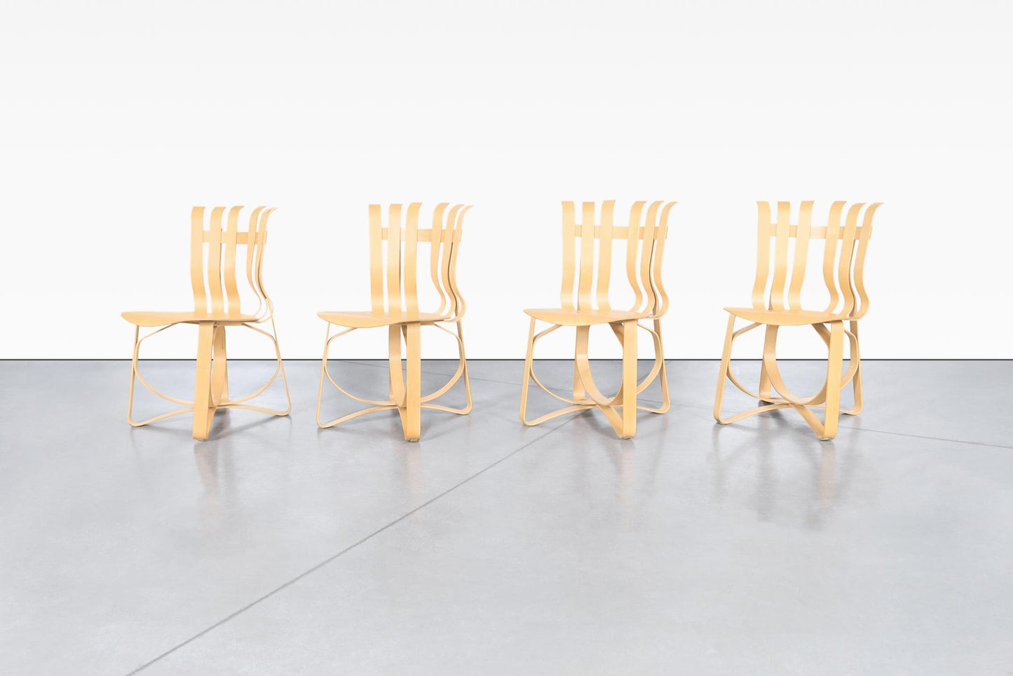 Mid-Century “Hat Trick” Dining Room Set by Frank Gehry for Knoll