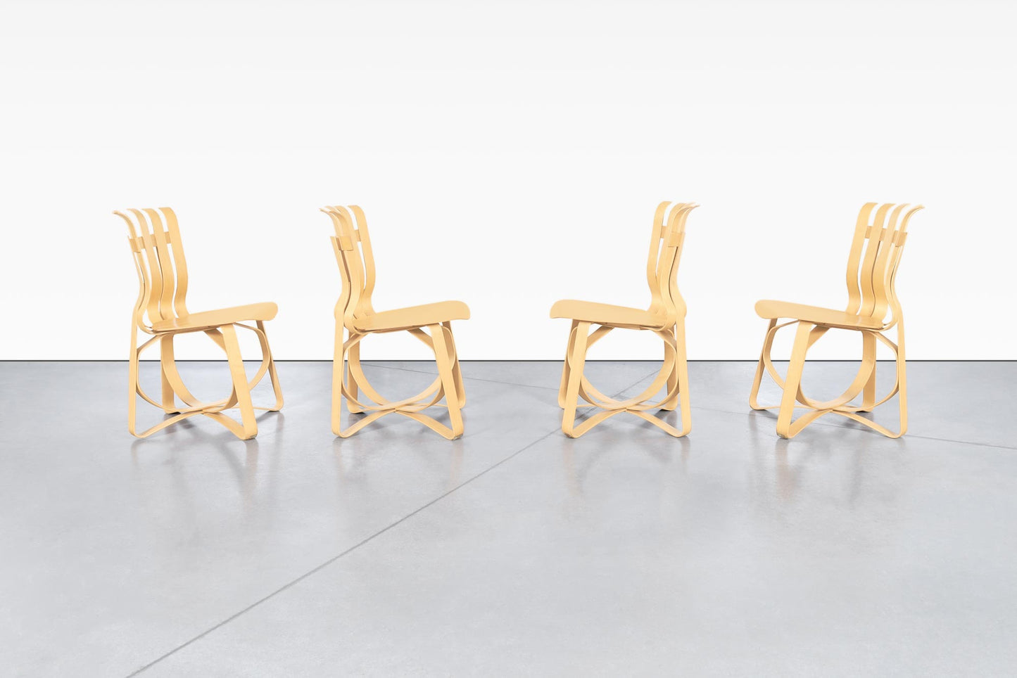 Mid-Century “Hat Trick” Dining Room Set by Frank Gehry for Knoll