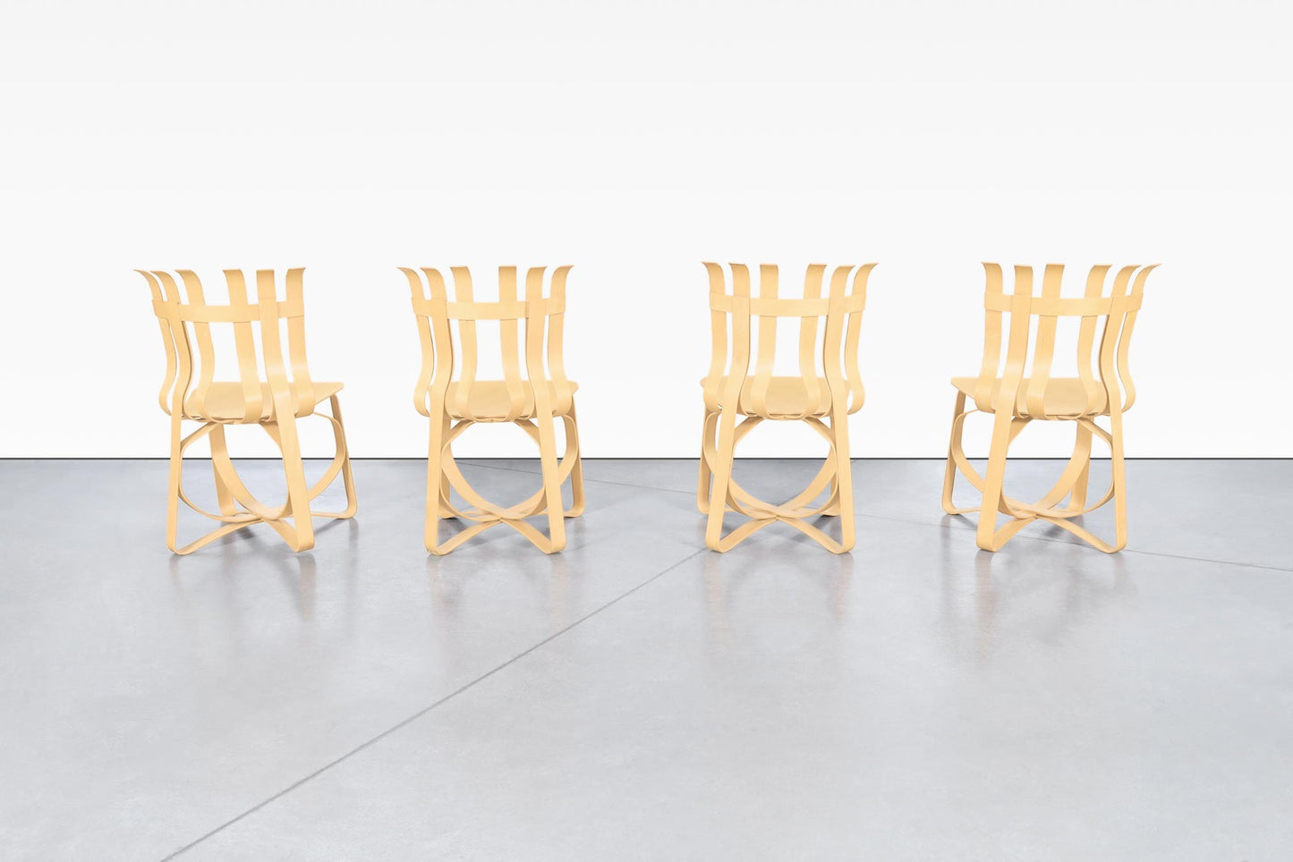 Mid-Century “Hat Trick” Dining Room Set by Frank Gehry for Knoll