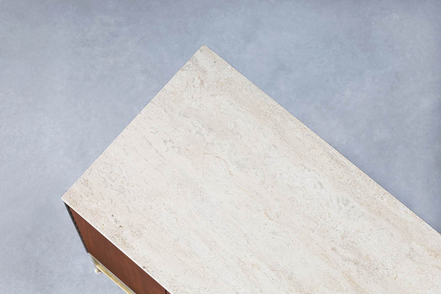 Mid-Century "Irwin Collection" Travertine Credenza by Paul McCobb