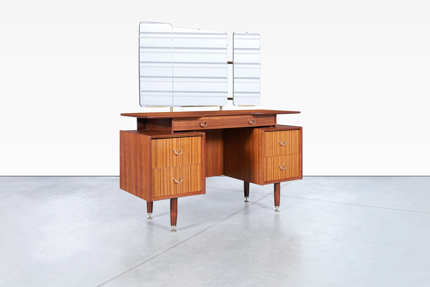 Mid-Century African Mahogany Vanity or Desk by E. Gomme for G-Plan