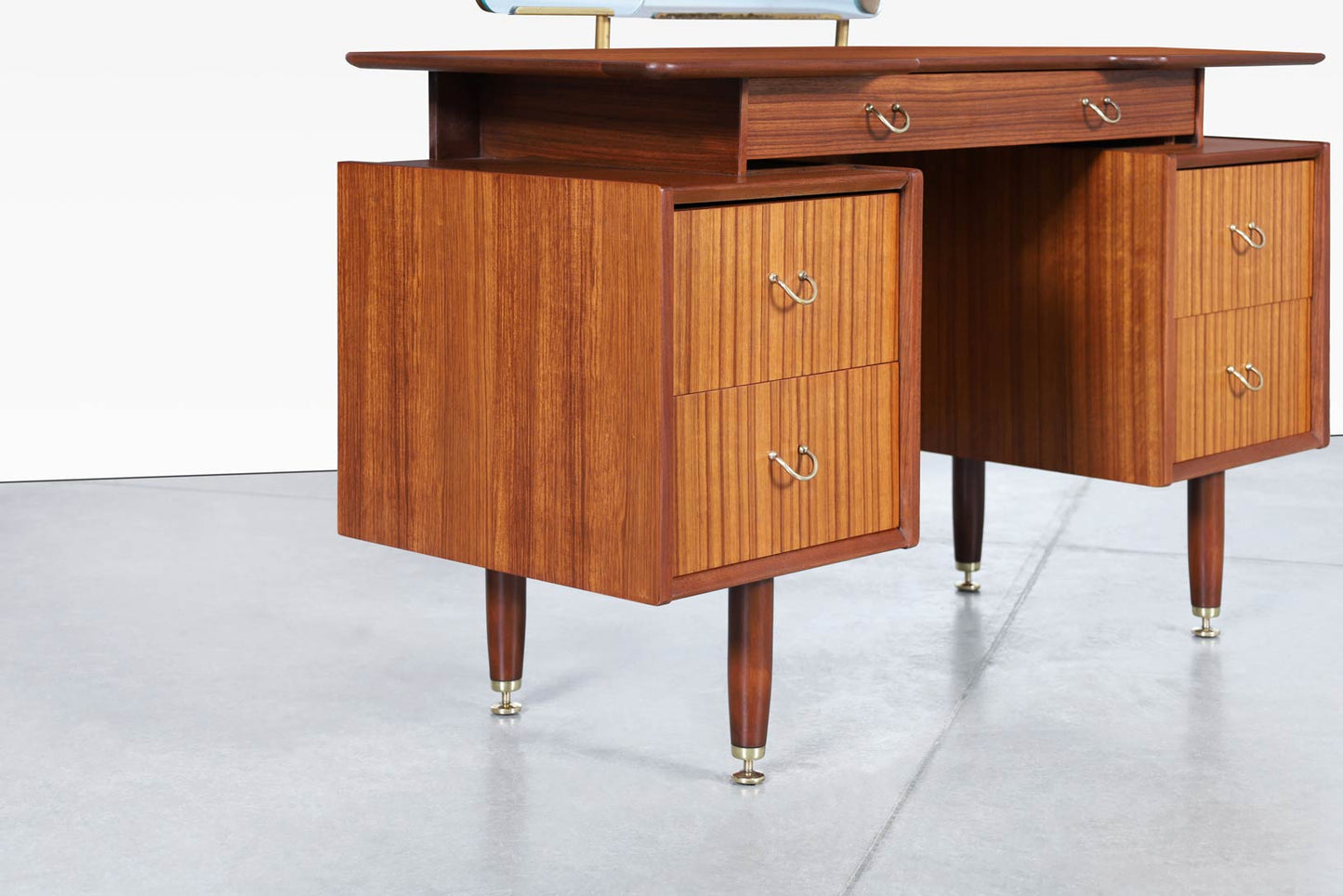 Mid-Century African Mahogany Vanity or Desk by E. Gomme for G-Plan