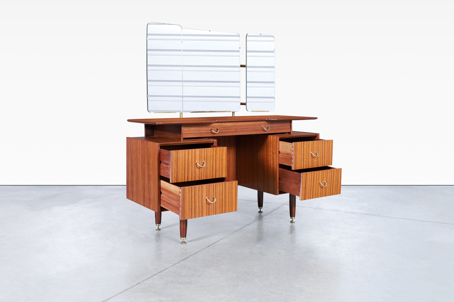 Mid-Century African Mahogany Vanity or Desk by E. Gomme for G-Plan