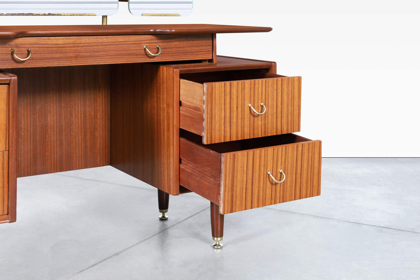 Mid-Century African Mahogany Vanity or Desk by E. Gomme for G-Plan