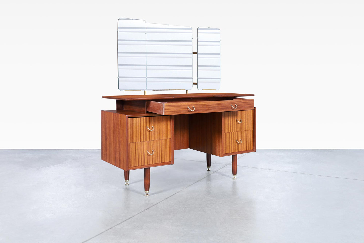 Mid-Century African Mahogany Vanity or Desk by E. Gomme for G-Plan