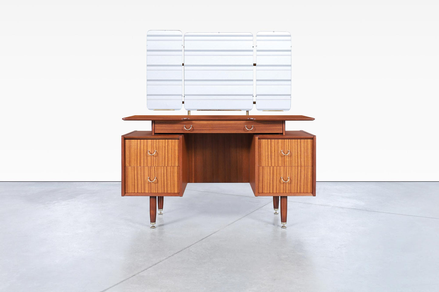 Mid-Century African Mahogany Vanity or Desk by E. Gomme for G-Plan