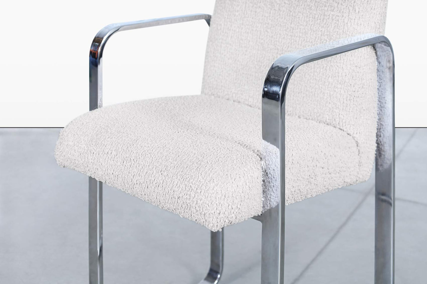 Mid-Century Modern Chrome Counter Stools