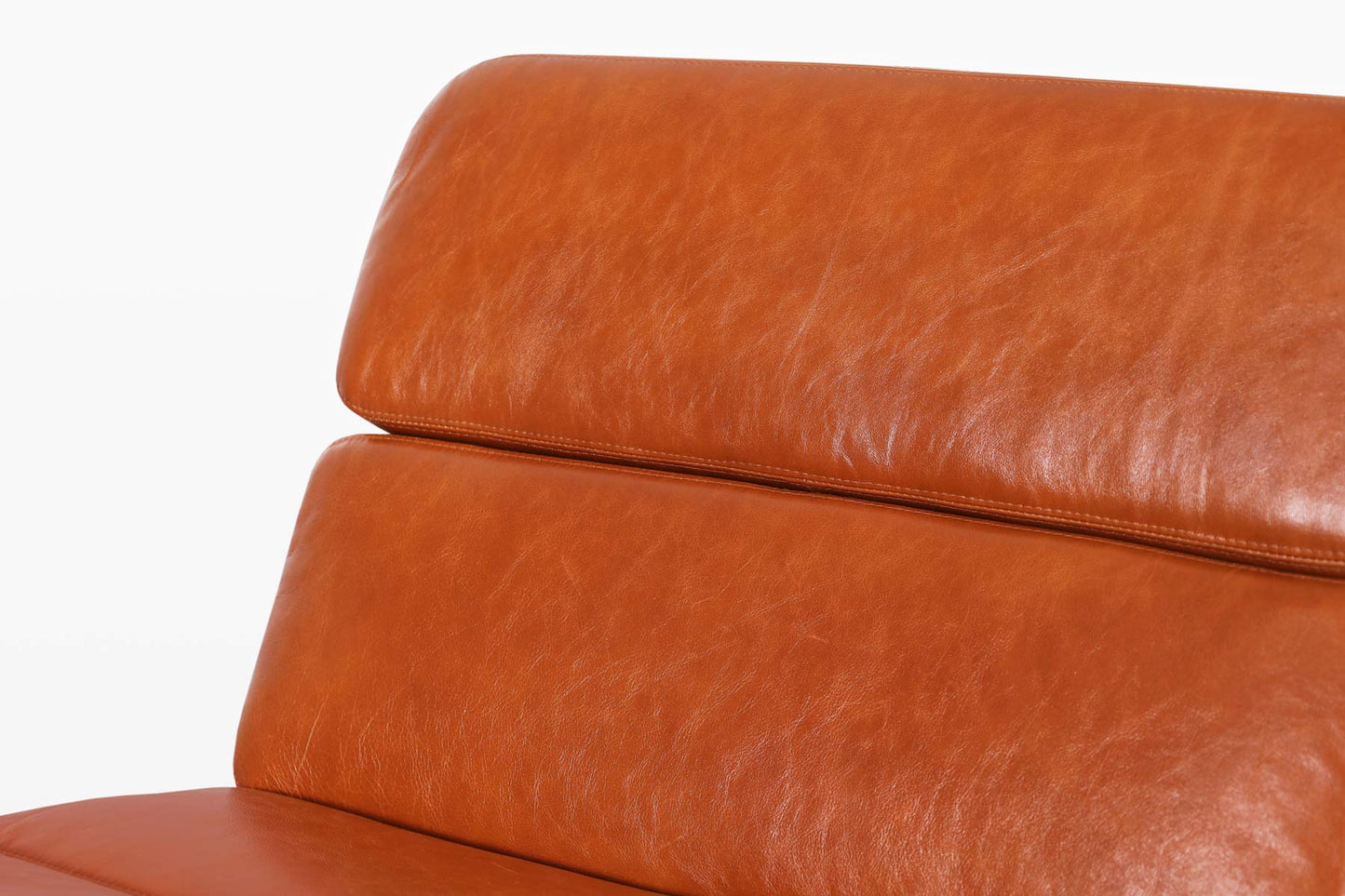 Mid-Century Modern Leather “Solo” Lounge Chairs by John Follis for Fortress