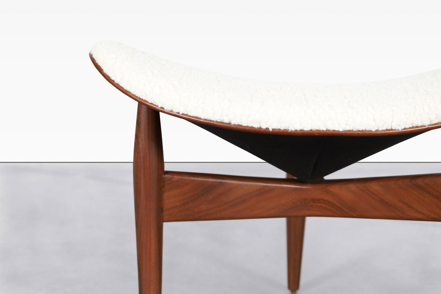 Mid-Century Reclining Lounge Chair and Ottoman by H.W. Klein for Bramin