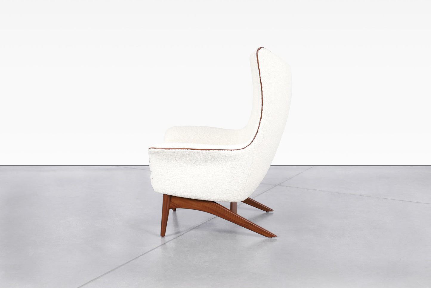 Mid-Century Reclining Lounge Chair and Ottoman by H.W. Klein for Bramin