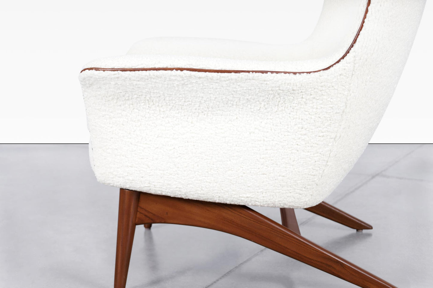 Mid-Century Reclining Lounge Chair and Ottoman by H.W. Klein for Bramin