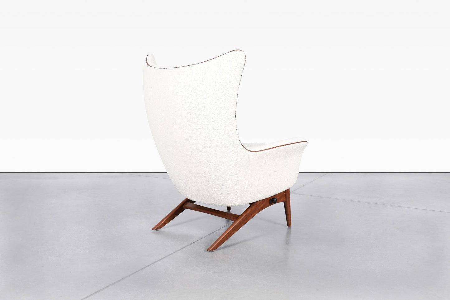 Mid-Century Reclining Lounge Chair and Ottoman by H.W. Klein for Bramin