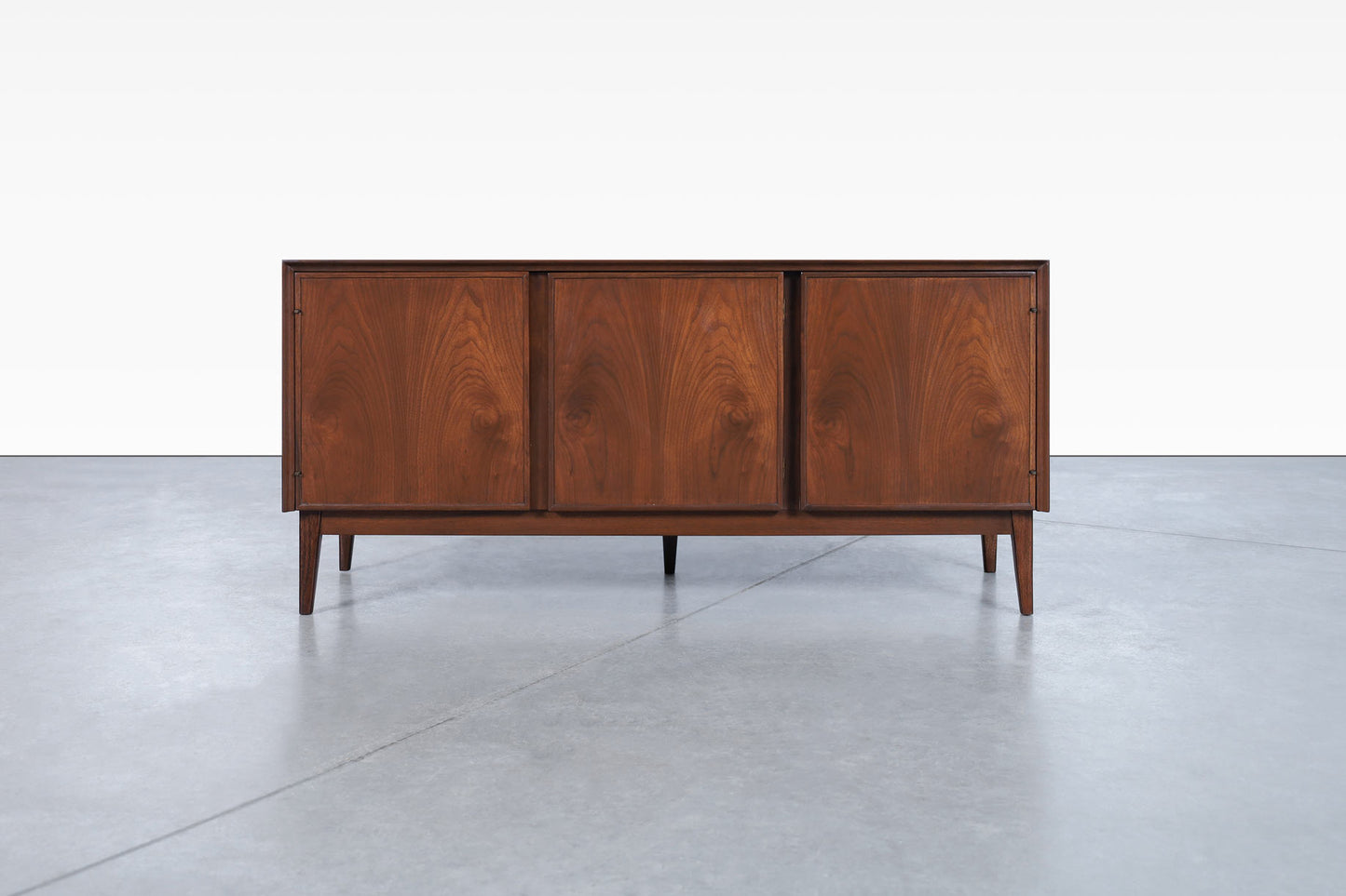Mid-Century Modern Walnut Credenza by Merton L. Gershun for American of Martinsville