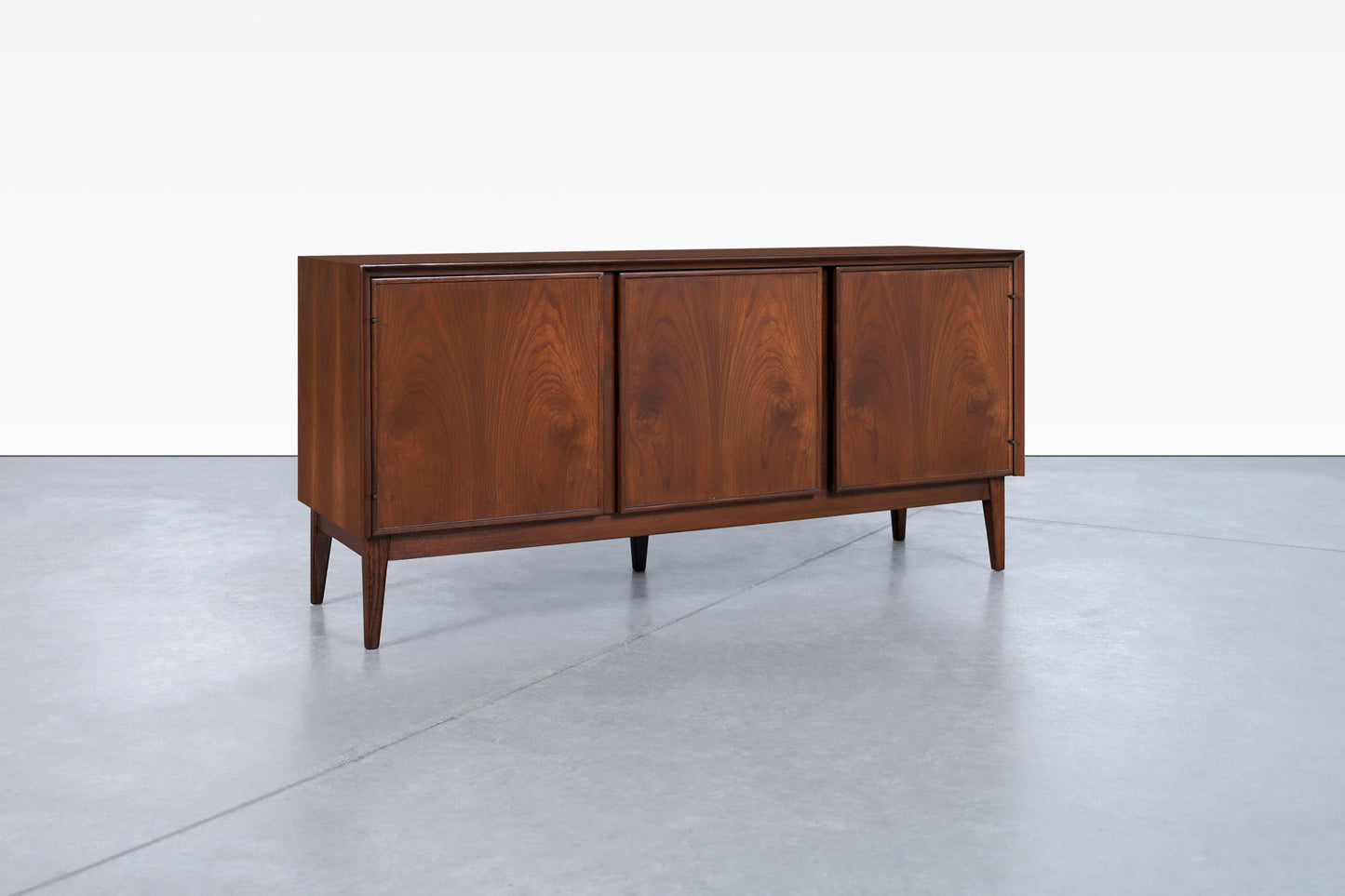 Mid-Century Modern Walnut Credenza by Merton L. Gershun for American of Martinsville