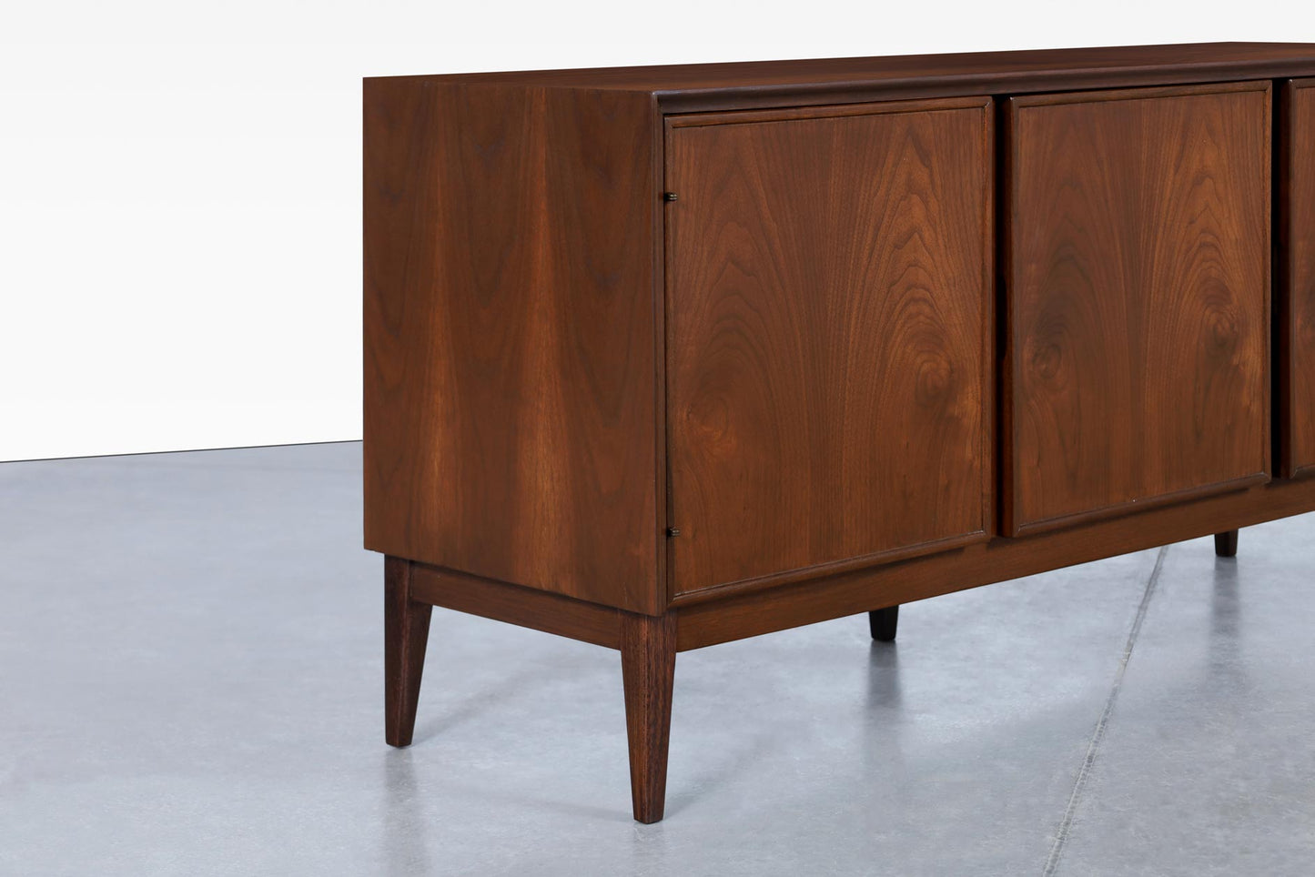 Mid-Century Modern Walnut Credenza by Merton L. Gershun for American of Martinsville