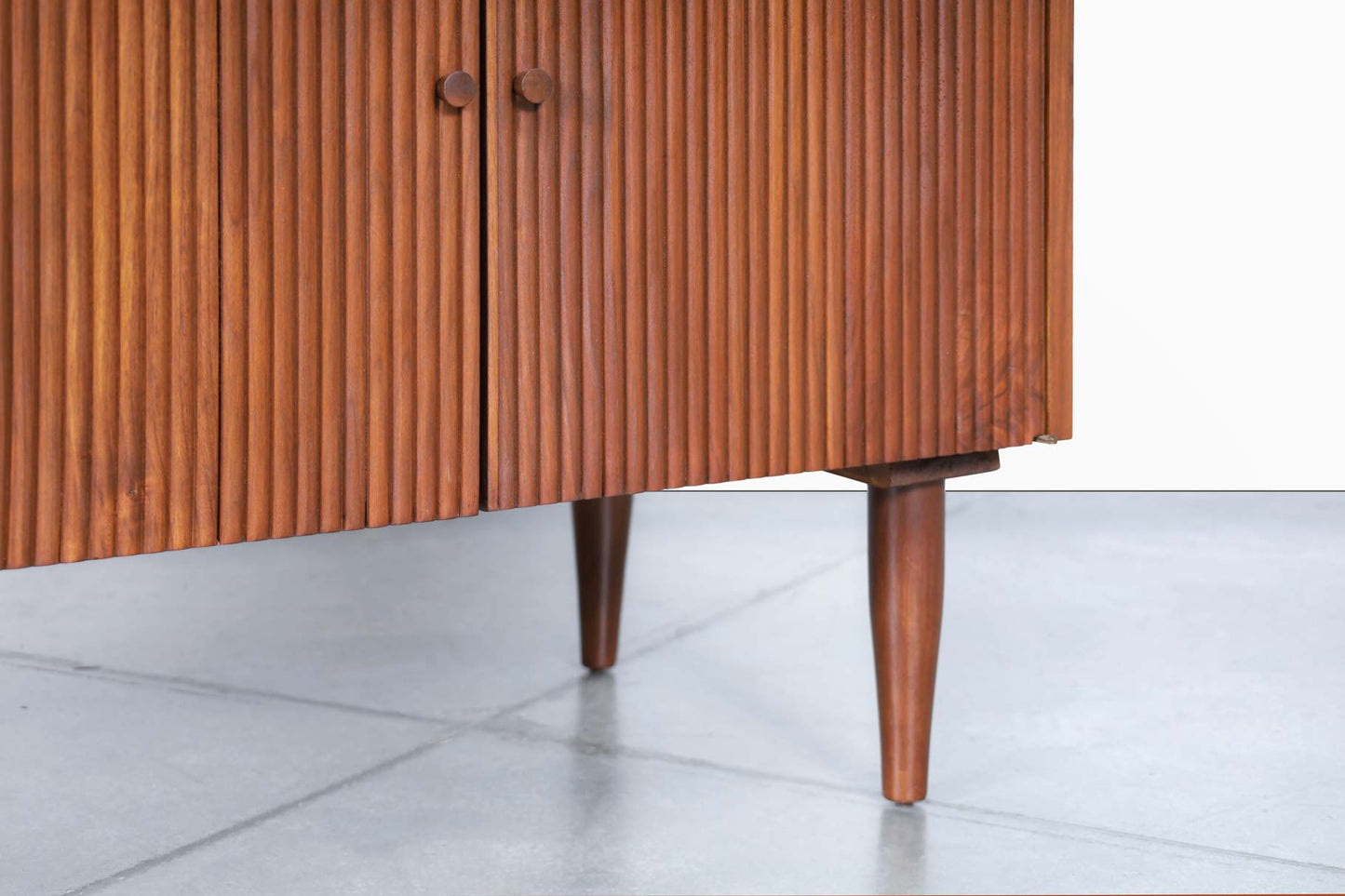 Mid-Century Modern Walnut Credenza by Ramseur Furniture