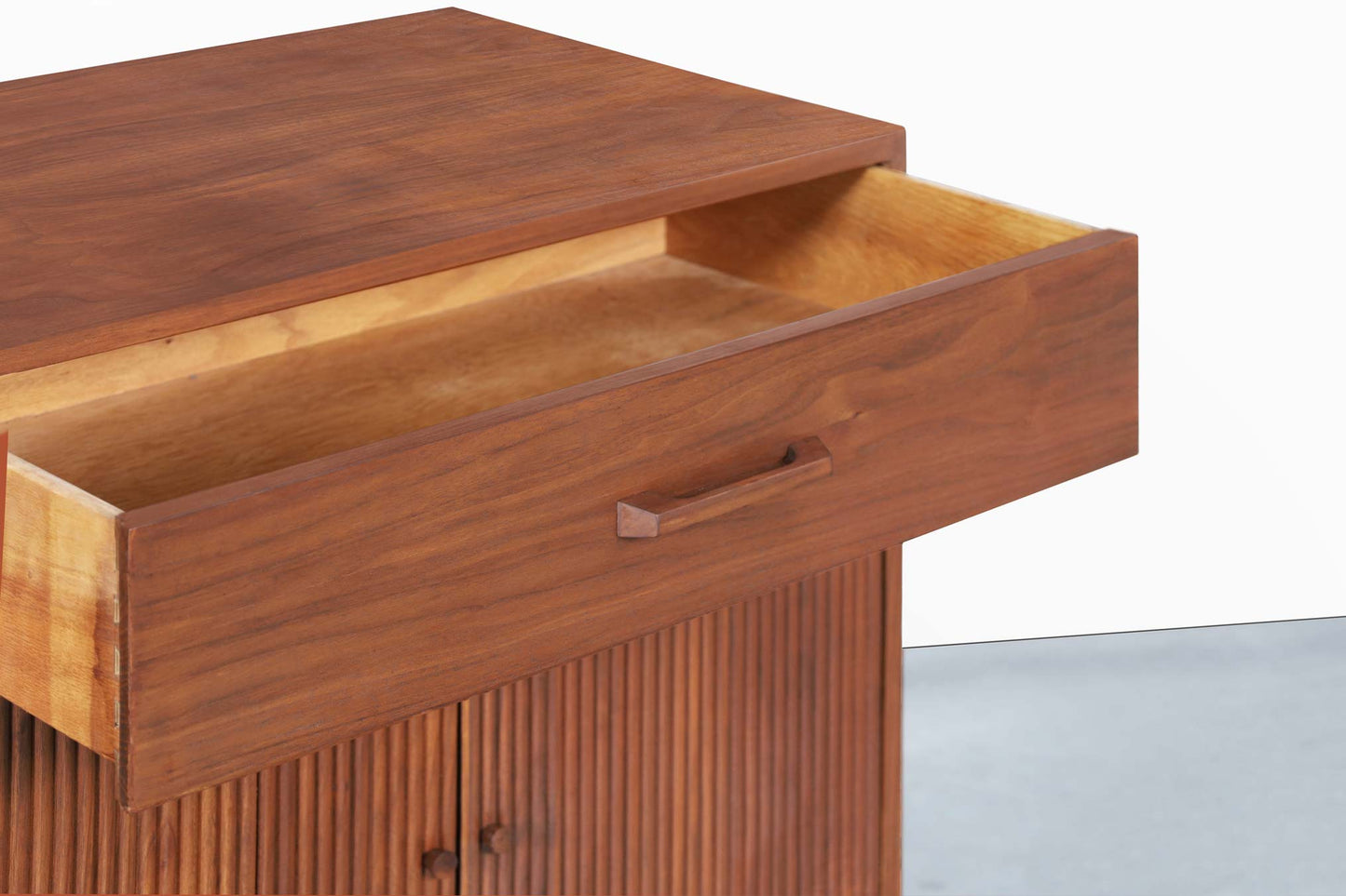 Mid-Century Modern Walnut Credenza by Ramseur Furniture
