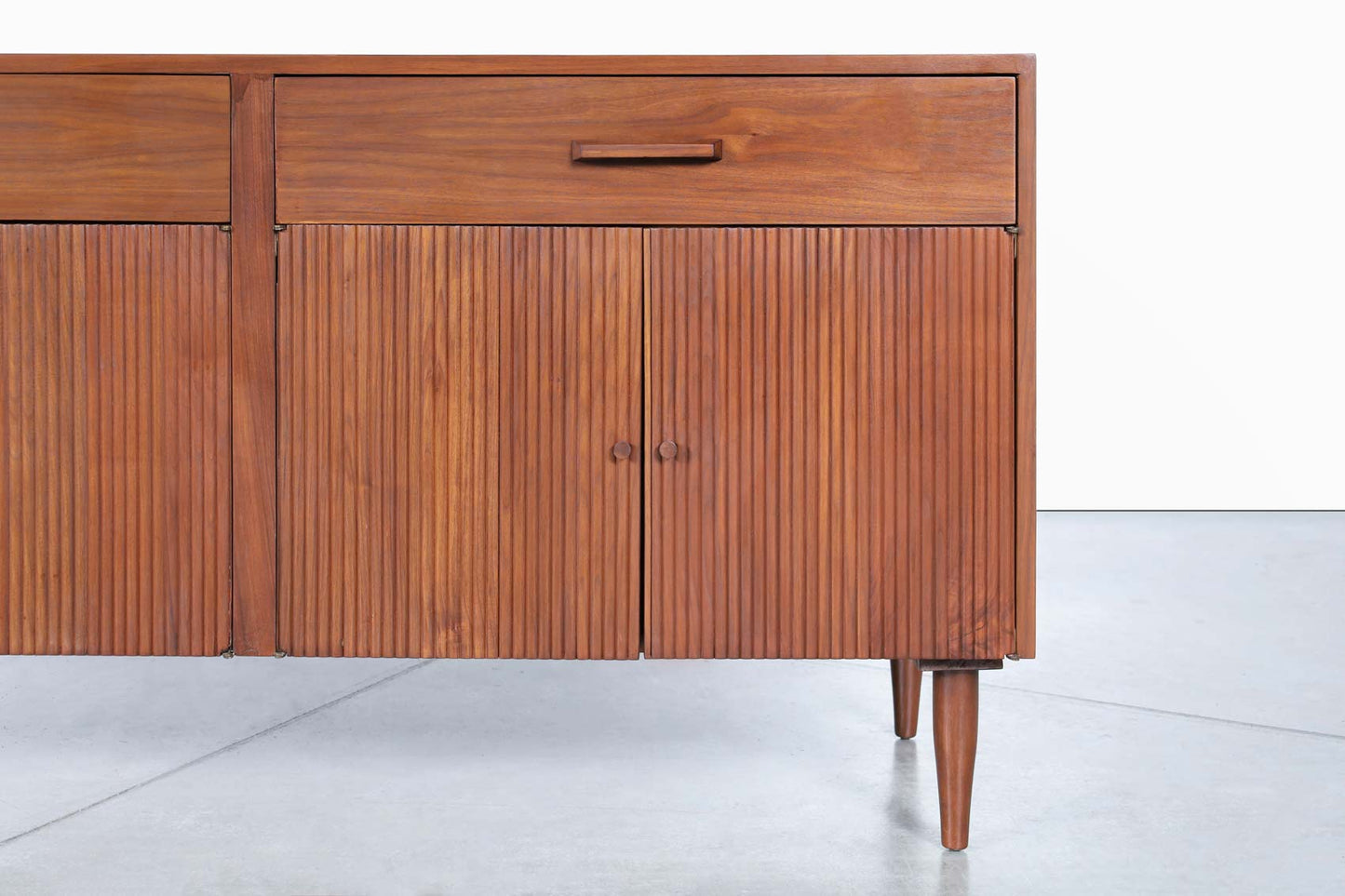 Mid-Century Modern Walnut Credenza by Ramseur Furniture