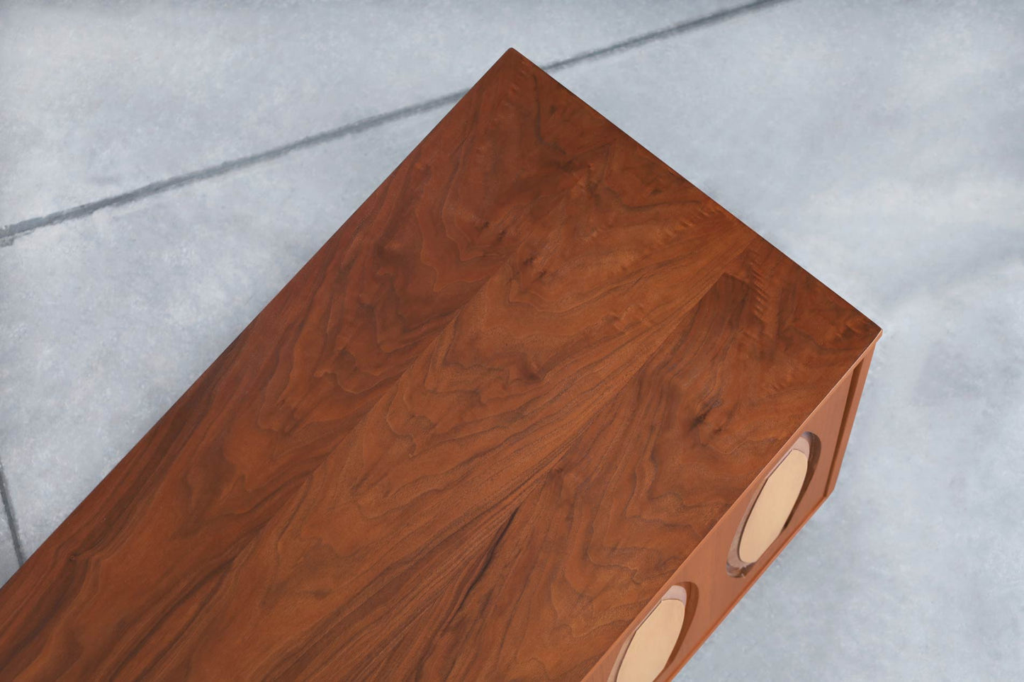 Mid-Century Modern Walnut Credenza by Young Mtg.