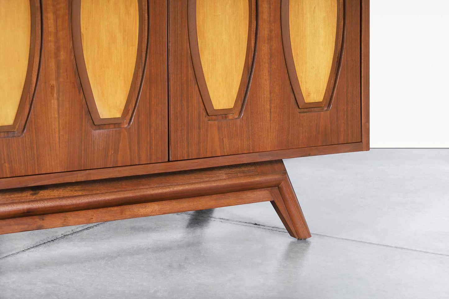 Mid-Century Modern Walnut Credenza by Young Mtg.