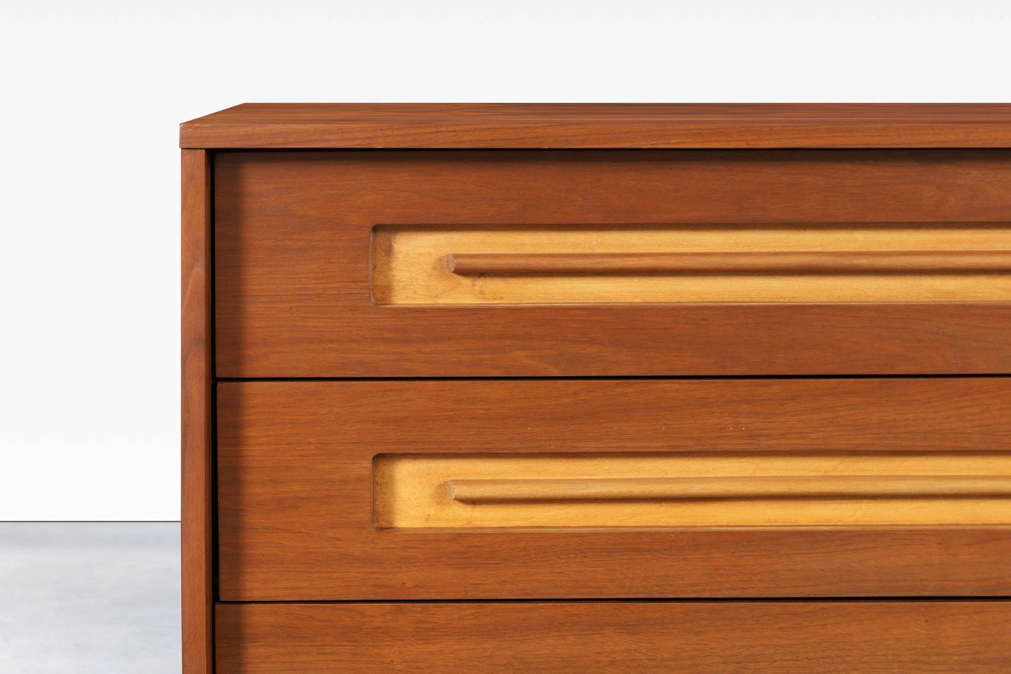 Mid-Century Modern Walnut Credenza by Young Mtg.