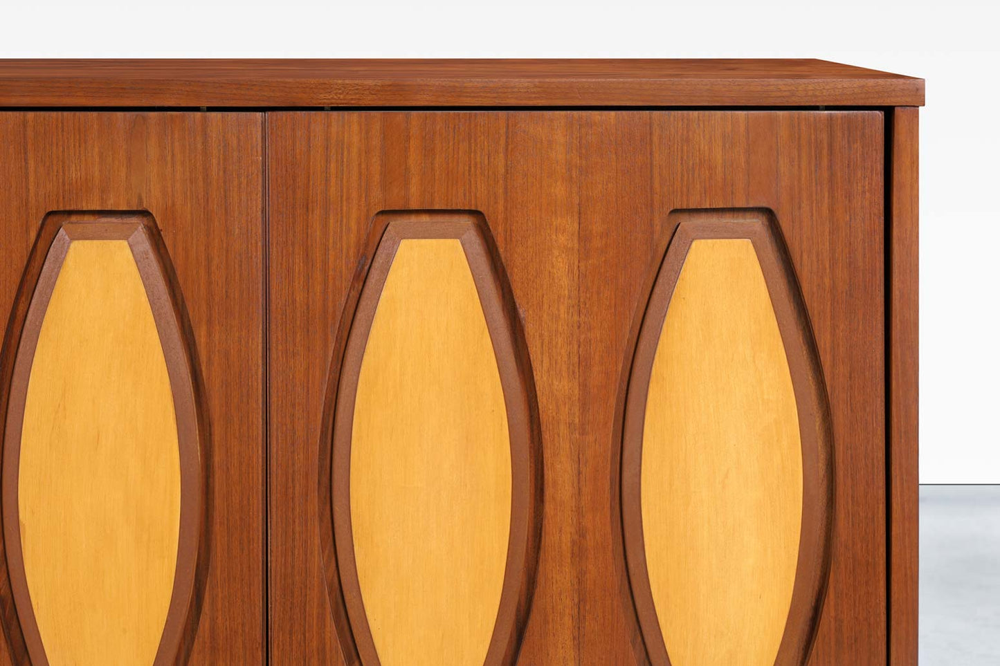 Mid-Century Modern Walnut Credenza by Young Mtg.