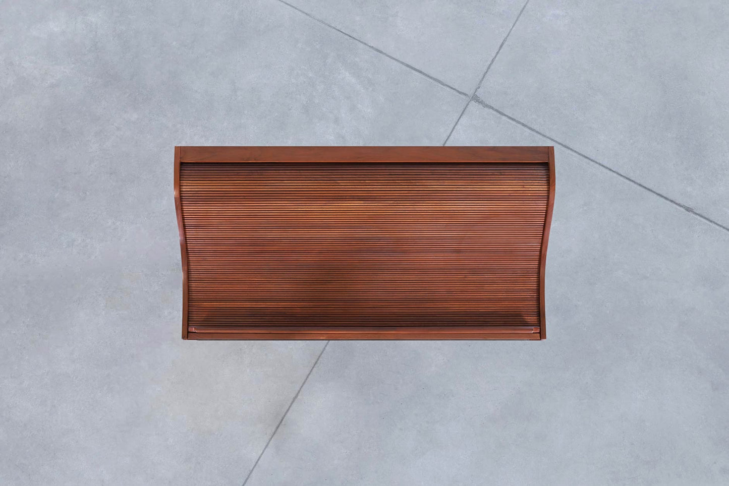 Mid-Century Walnut Roll-Top Desk by John Kapel for Glenn of California