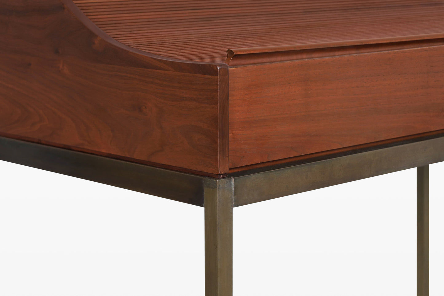 Mid-Century Walnut Roll-Top Desk by John Kapel for Glenn of California